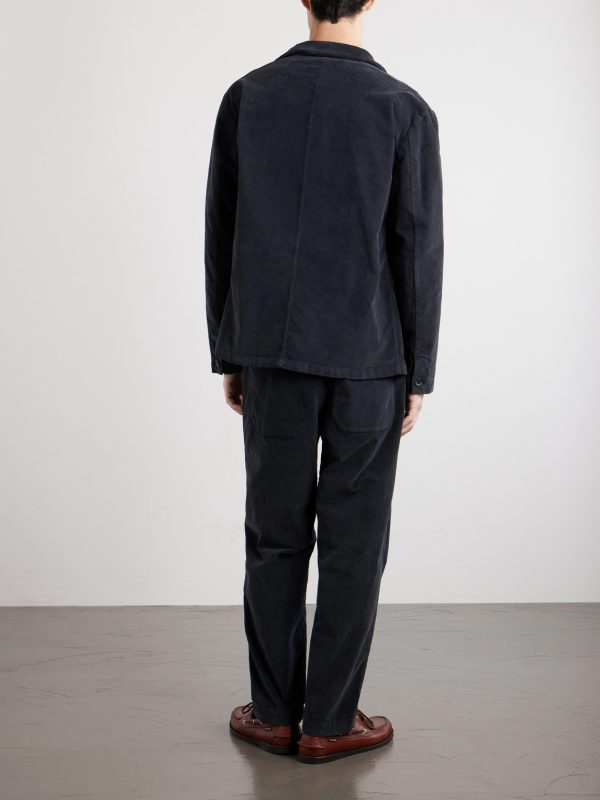 Stretch-Cotton Moleskin Overshirt - BK Stretch-Cotton Moleskin Overshirt - BK