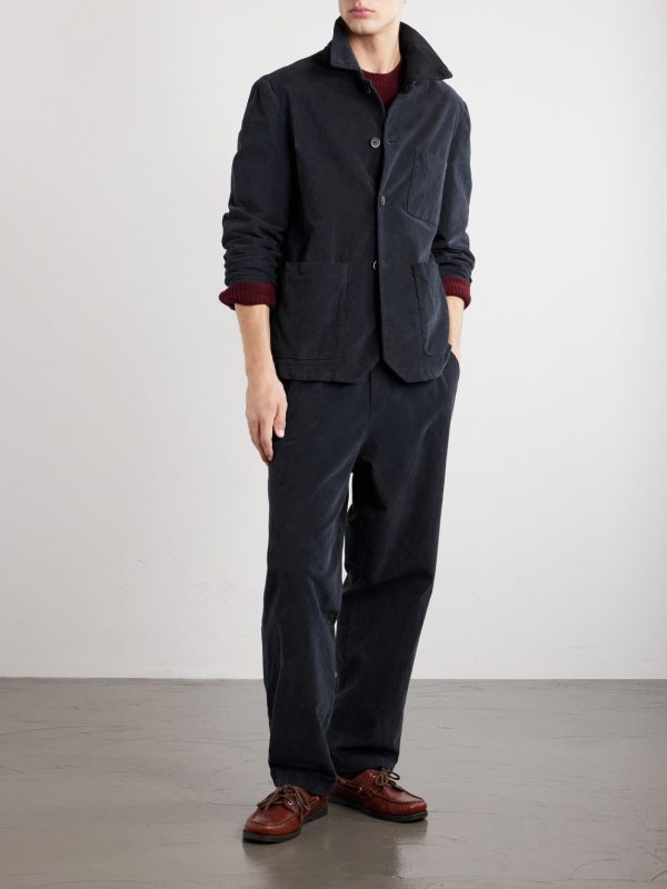 Stretch-Cotton Moleskin Overshirt - OU Stretch-Cotton Moleskin Overshirt - OU