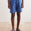 Alfa Straight-Leg Cotton-Blend Drawstring Shorts - FR