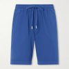 Alfa Straight-Leg Cotton-Blend Drawstring Shorts