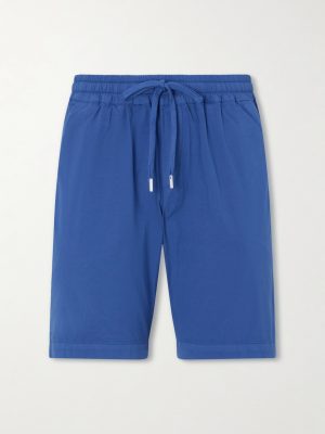 Alfa Straight-Leg Cotton-Blend Drawstring Shorts Alfa Straight-Leg Cotton-Blend Drawstring Shorts