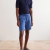 Alfa Straight-Leg Cotton-Blend Drawstring Shorts - OU
