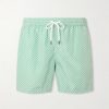 Madeira Straight-Leg Mid-Length Printed Swim Shorts Madeira Straight-Leg Mid-Length Printed Swim Shorts