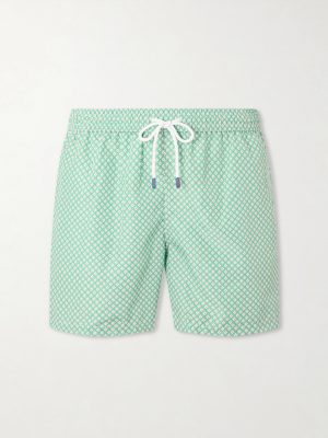 Madeira Straight-Leg Mid-Length Printed Swim Shorts