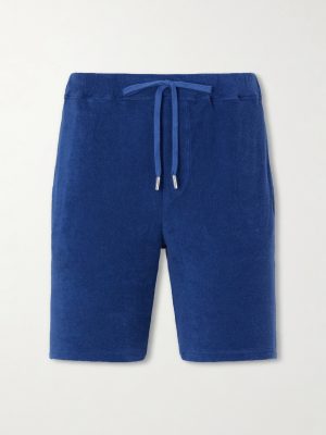 Slim-Fit Cotton-Terry Drawstring Shorts Slim-Fit Cotton-Terry Drawstring Shorts