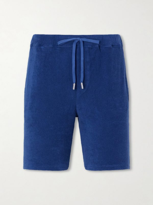 Slim-Fit Cotton-Terry Drawstring Shorts Slim-Fit Cotton-Terry Drawstring Shorts