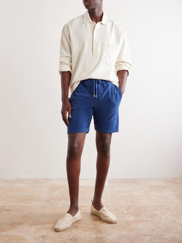 Slim-Fit Cotton-Terry Drawstring Shorts - OU Slim-Fit Cotton-Terry Drawstring Shorts - OU
