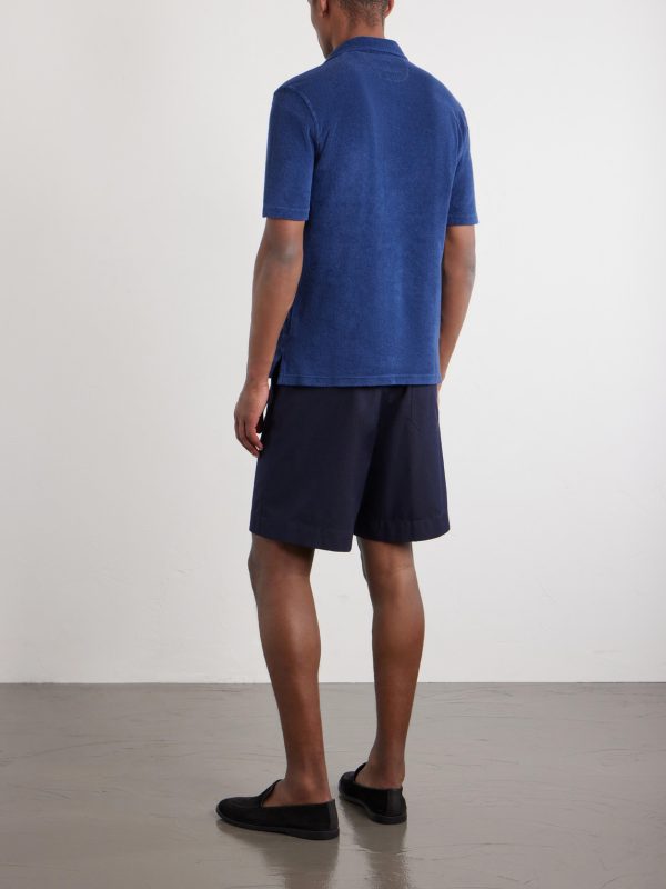 Mondial Cotton-Terry Polo Shirt - BK Mondial Cotton-Terry Polo Shirt - BK