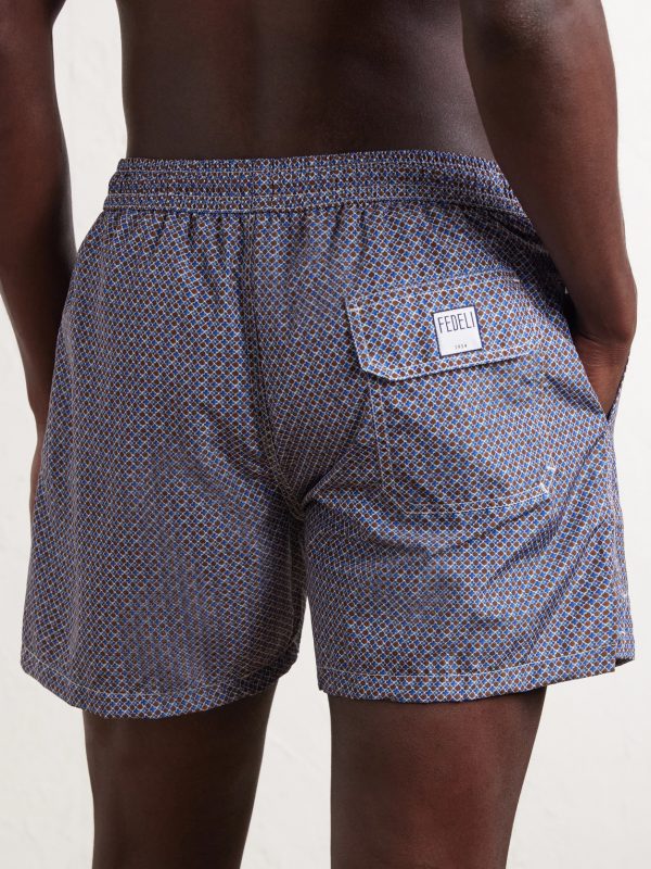 Madeira Printed Straight-Leg Swim Shorts - BK Madeira Printed Straight-Leg Swim Shorts - BK