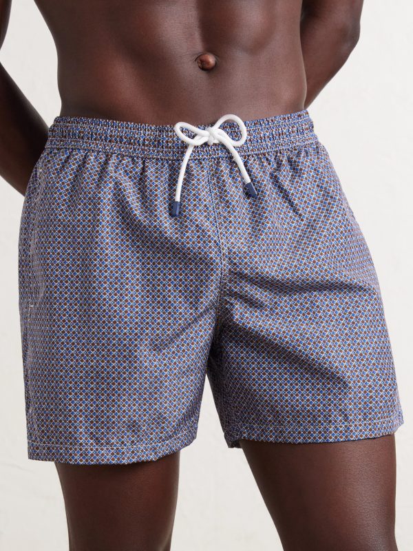 Madeira Printed Straight-Leg Swim Shorts - FR Madeira Printed Straight-Leg Swim Shorts - FR