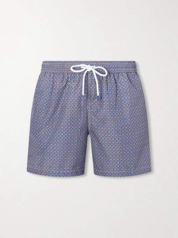Madeira Printed Straight-Leg Swim Shorts Madeira Printed Straight-Leg Swim Shorts