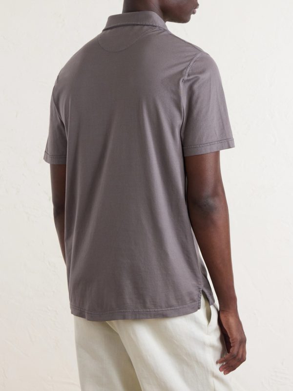 Cotton-Jersey Polo Shirt - BK Cotton-Jersey Polo Shirt - BK