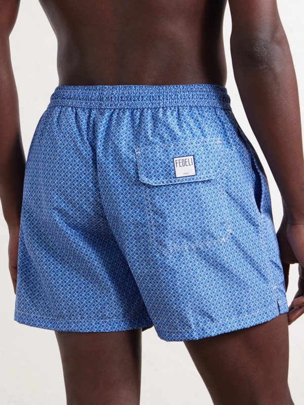 Madeira Printed Straight-Leg Swim Shorts - BK