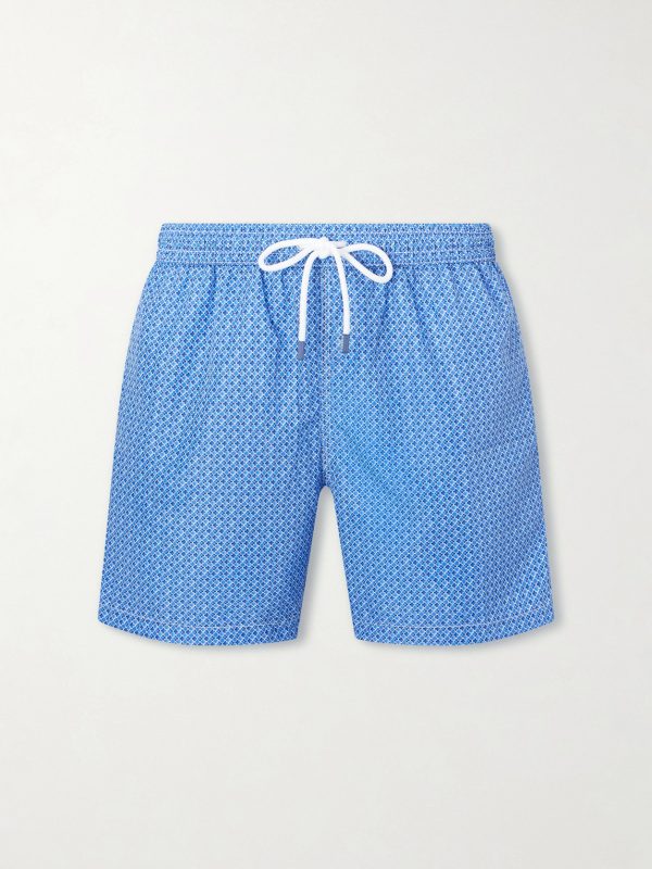 Madeira Printed Straight-Leg Swim Shorts