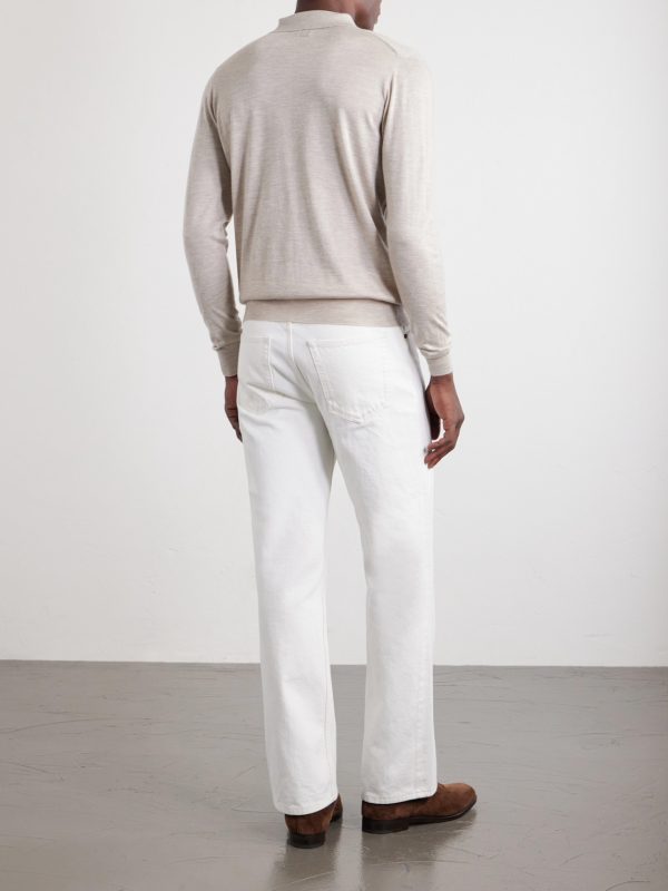 Sportman Cashmere and Silk-Blend Polo Shirt - BK