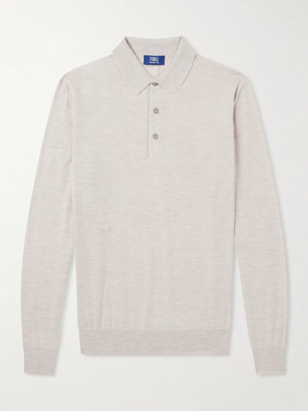 Sportman Cashmere and Silk-Blend Polo Shirt