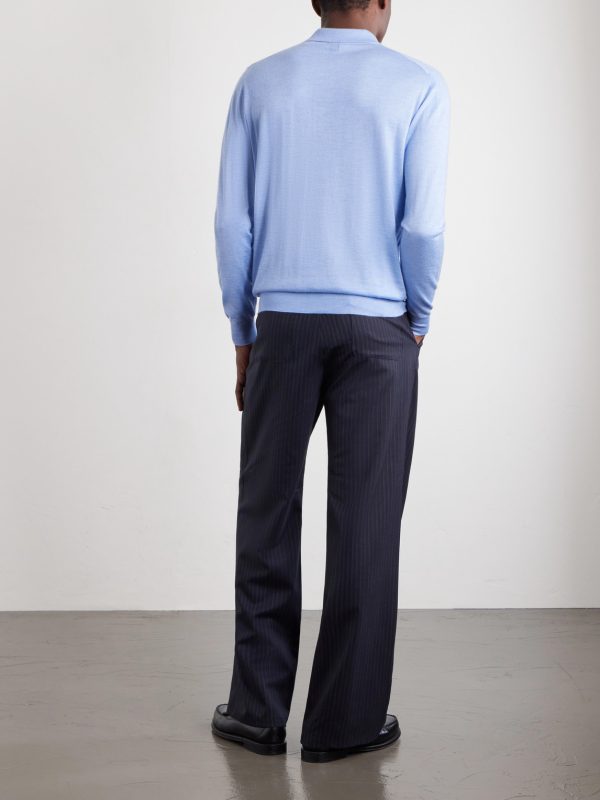 Sportman Cashmere and Silk-Blend Polo Shirt - BK Sportman Cashmere and Silk-Blend Polo Shirt - BK