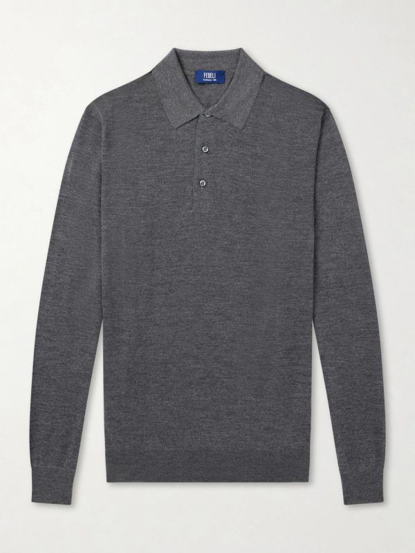 Sportman Cashmere and Silk-Blend Polo Shirt Sportman Cashmere and Silk-Blend Polo Shirt
