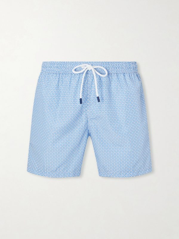 Madeira Printed Straight-Leg Swim Shorts