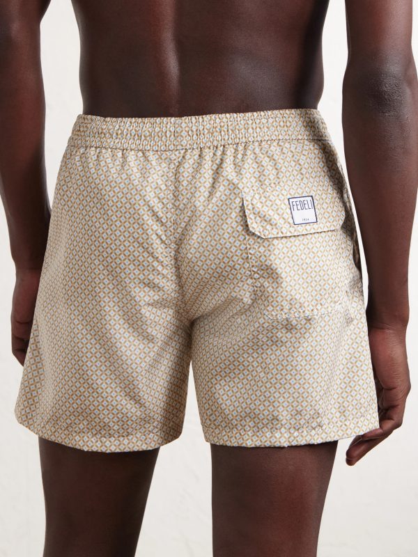 Madeira Printed Straight-Leg Swim Shorts - BK Madeira Printed Straight-Leg Swim Shorts - BK
