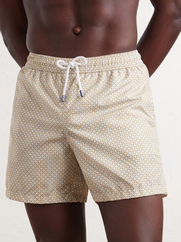 Madeira Printed Straight-Leg Swim Shorts - FR Madeira Printed Straight-Leg Swim Shorts - FR