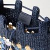 + Paula's Ibiza Logo-Embroidered Leather-Trimmed Crocheted Raffia Bucket Bag - E1