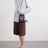 + Paula's Ibiza Logo-Embroidered Leather-Trimmed Crocheted Raffia Bucket Bag - FR