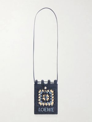 + Paula's Ibiza Logo-Embroidered Leather-Trimmed Crocheted Raffia Bucket Bag + Paula's Ibiza Logo-Embroidered Leather-Trimmed Crocheted Raffia Bucket Bag