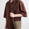 + Paula's Ibiza Braid Leather-Trimmed Raffia Shoulder Bag - FR + Paula's Ibiza Braid Leather-Trimmed Raffia Shoulder Bag - FR