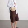 + Paula's Ibiza The Punch Hole Leather-Trimmed Raffia Tote Bag - FR + Paula's Ibiza The Punch Hole Leather-Trimmed Raffia Tote Bag - FR