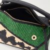 + Paula's Ibiza Puzzle Edge Crocodile leather-trimmed raffia shoulder bag - E1 + Paula's Ibiza Puzzle Edge Crocodile leather-trimmed raffia shoulder bag - E1