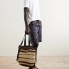 + Paula's Ibiza Loop Basket Leather-Trimmed RaffiaTote Bag - FR + Paula's Ibiza Loop Basket Leather-Trimmed RaffiaTote Bag - FR