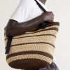 + Paula's Ibiza Loop Basket Leather-Trimmed RaffiaTote Bag - OU + Paula's Ibiza Loop Basket Leather-Trimmed RaffiaTote Bag - OU