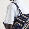 + Paula's Ibiza Puzzle Fold Large Leather-Trimmed Raffia Shoulder Bag - E3 + Paula's Ibiza Puzzle Fold Large Leather-Trimmed Raffia Shoulder Bag - E3