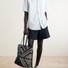 + Paula's Ibiza Puzzle Fold Large Leather-Trimmed Raffia Shoulder Bag - OU + Paula's Ibiza Puzzle Fold Large Leather-Trimmed Raffia Shoulder Bag - OU