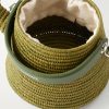 + Paula's Ibiza Watering Can Leather-Trimmed Raffia Messenger Bag - E1 + Paula's Ibiza Watering Can Leather-Trimmed Raffia Messenger Bag - E1
