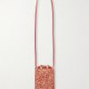 + Paula's Ibiza Leather-Trimmed Pouch - BK + Paula's Ibiza Leather-Trimmed Pouch - BK