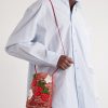 + Paula's Ibiza Leather-Trimmed Pouch - FR + Paula's Ibiza Leather-Trimmed Pouch - FR