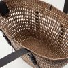 + Paula's Ibiza Logo-Embellished Leather-Trimmed Palm de Iraca Leaves Tote Bag - E1
