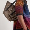 + Paula's Ibiza Logo-Embellished Leather-Trimmed Palm de Iraca Leaves Tote Bag - FR