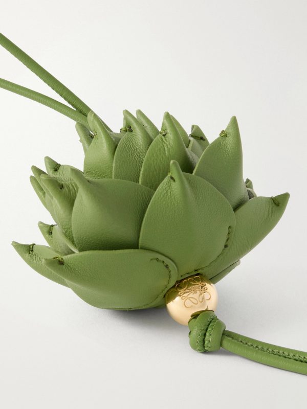 + Paula's Ibiza Artichoke Leather and Gold-Tone Bag Charm - CU + Paula's Ibiza Artichoke Leather and Gold-Tone Bag Charm - CU