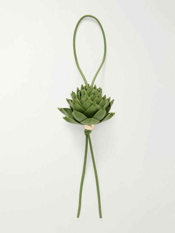 + Paula's Ibiza Artichoke Leather and Gold-Tone Bag Charm + Paula's Ibiza Artichoke Leather and Gold-Tone Bag Charm