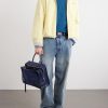 Amazona 180 Leather-Trimmed Suede Tote Bag - OU Amazona 180 Leather-Trimmed Suede Tote Bag - OU