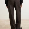 Straight-Leg Cotton and Silk-Blend Trousers - BK Straight-Leg Cotton and Silk-Blend Trousers - BK