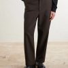 Straight-Leg Cotton and Silk-Blend Trousers - FR Straight-Leg Cotton and Silk-Blend Trousers - FR