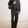 Straight-Leg Cotton and Silk-Blend Trousers - OU Straight-Leg Cotton and Silk-Blend Trousers - OU