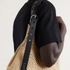 + Paula's Ibiza Leather-Trimmed Woven Raffia Tote Bag - E2 + Paula's Ibiza Leather-Trimmed Woven Raffia Tote Bag - E2