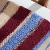 Striped Textured Cashmere-Blend Blanket - CU Striped Textured Cashmere-Blend Blanket - CU