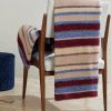 Striped Textured Cashmere-Blend Blanket - OU Striped Textured Cashmere-Blend Blanket - OU