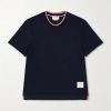 Pointelle-Knit Cotton and Linen-Blend T-Shirt Pointelle-Knit Cotton and Linen-Blend T-Shirt
